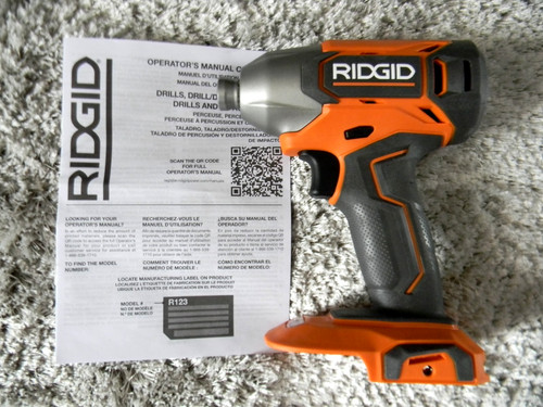 New ridgid 18v cordless - 18v, in