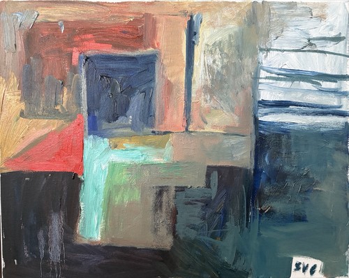 Abstract oil painting - oil,