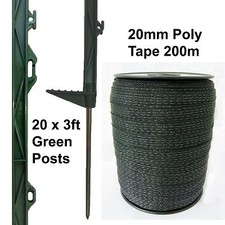 3ft poly posts tape - poly,