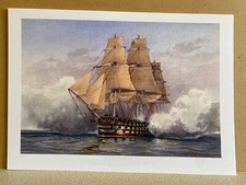 Battle of Trafalgar naval art print HMS Victory Nelsons 104 gun first-rate ship