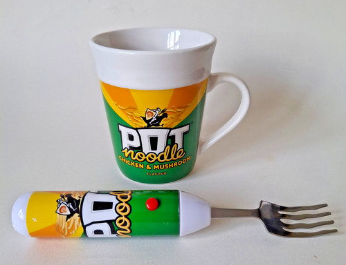 Pot noodle mug fork chicken - mug,