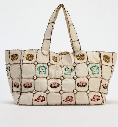 Zara embroidered handbag - embroidered,