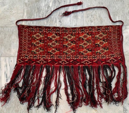 1x3 feet vintage afghan - feet, jhalar