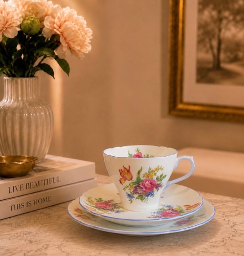 Shelley teacup trio - trio, floral