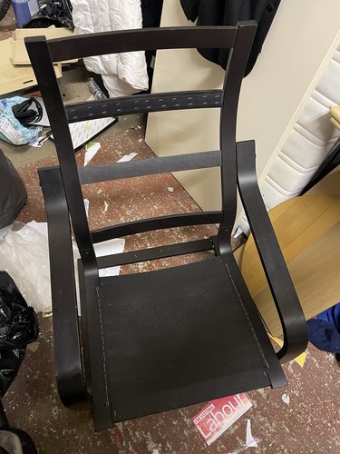 Ikea poang chair black wooden - chair,