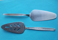 Two Stainless Steel Cake, Pastry Servers (26cm) Really Super Condition, FREE P&P
