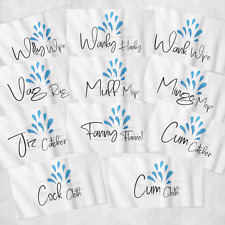 Adults After Sex Rude Flannels Willy Wipe Cum Flannel 100% Cotton, Funny Gift