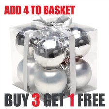 8 x Silver Christmas Tree