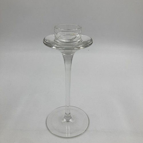 Vintage tall glass candlestick - tall,