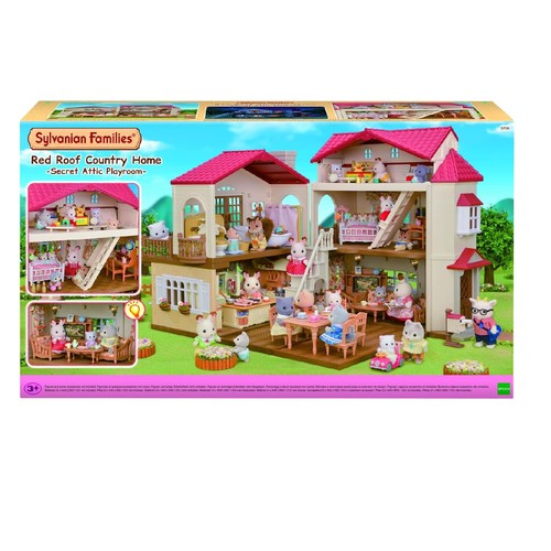 Sylvanian families red roof - families,