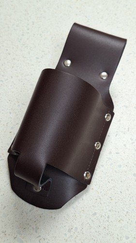 Leather bottle holder belt - leather,