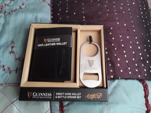 Guinness 100 leather wallet - leather,