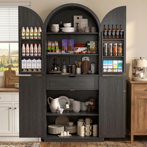 Arched pantry cabinet - 71",