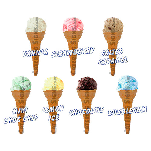 Set ice cream cone - set,