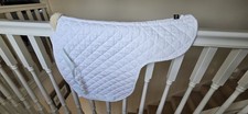 Horse Equestrian Full Size Dressage Padded White Numnah
