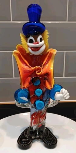 Art glass clown - glass, murano