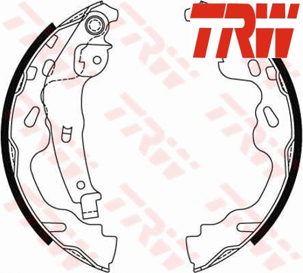 Rear brake shoe - shoe, set