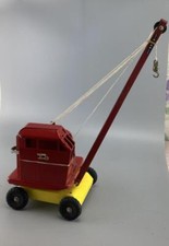 LARGE PRESSED STEEL TRI-ANG JONES KL44 MOBILE CRANE 1950'S NO BUCKET