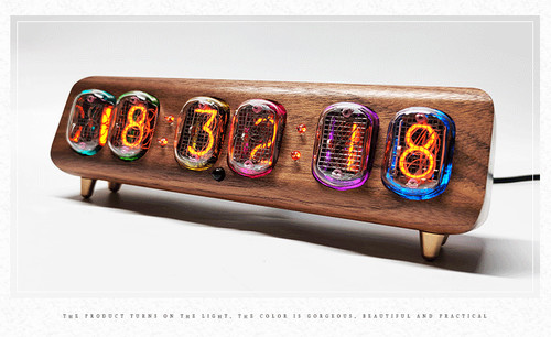 Nixie glow tube bit clock - ,