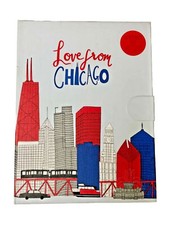Paperchase Love From Chicago 20 Sheets,10 Envelopes, & Seal Stickers Writing Set