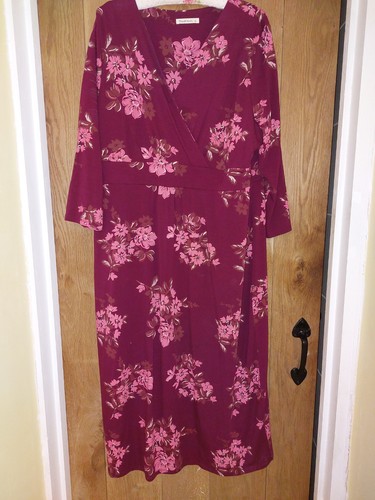 Woolovers burgundy floral - , midi