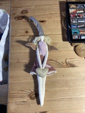 Gisela Graham Pink Fabric Pixie Fairy Hanging Decoration