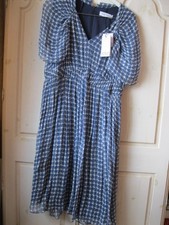 Blue Dogtooth Check Dress..THE