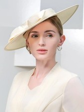 Women Wide Brim Hat Big Bow