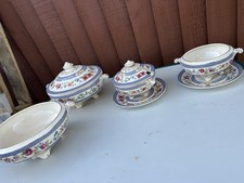 Swansea Solian Ware Taureens 2 Missing Lids