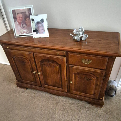 Antique brown wooden - antique, sideboard