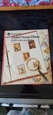 Retro stamp album with stamps