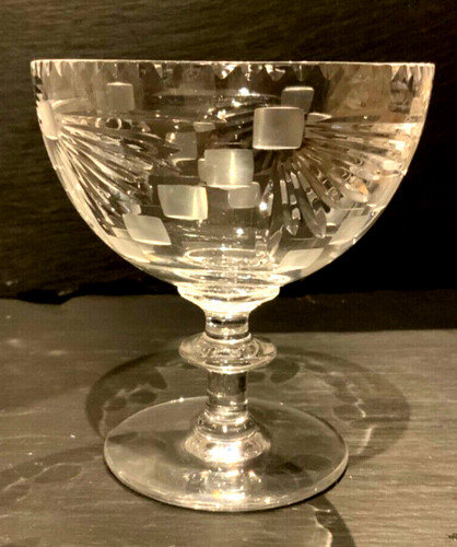 Lovely crystal etched and cut - lovely,