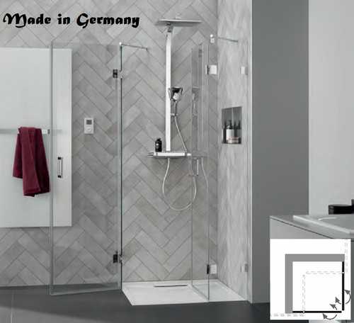 Hsk frameless corner - corner, shower