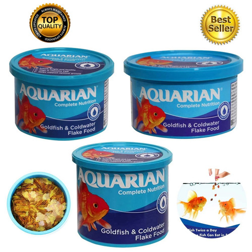 Aquarian goldfish flake food - goldfish,