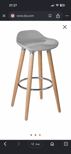 Grey bar stool - grey, orsina
