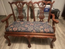 Vintage Carved Mahogany