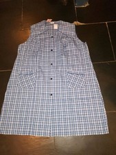 Vintage Retro House Coat Pinnie Overall Apron Maid Dinner Lady uk20+ plus sized