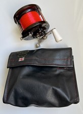 Penn No. 85 Bakelite Multiplier Saltwater Reel Sea Fishing With Line And Case