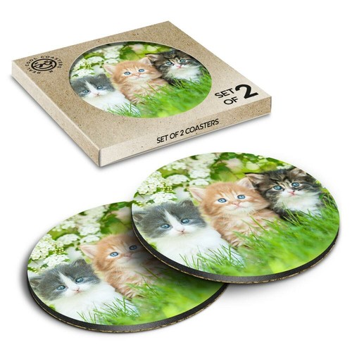 Boxed round coasters - boxed,