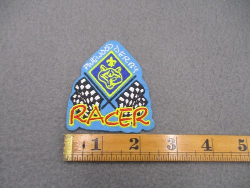 Pinewood derby racer - derby, patch