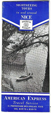 Vintage American Express Nice France Travel Guide Brochure Book Adverts 1958