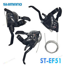 Shimano ST-EF51 3/7/8/21/24 Speed Brake & Shifter Levers Combo Set + Shift Cable