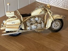 Vintage Style Classic Collectible Metal Motorbike Model / Ornament 10" Long