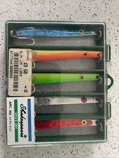 Box of Five Unused Shakespeare Slim Jim Lures originally bought from Harrods