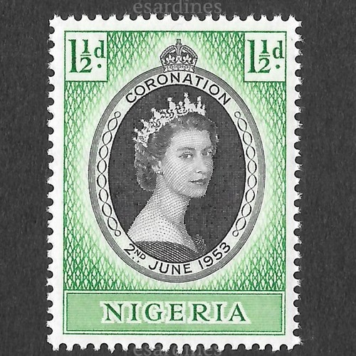 Nigeria 1953 d qeii - 1953, 1½d.