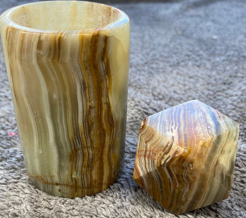 Geometric onyx stone - geometric,