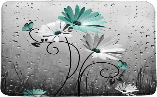 Rustic farmhouse teal - farmhouse, floral