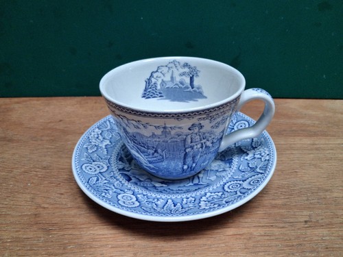 Spode blue room cup saucer - blue,