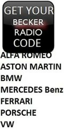 Unlock your becker radio - unlock,
