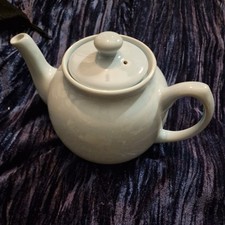 Rare Antique (1920s) English Sadler Pottery Sky Blue "Brown Betty" Style Teapot